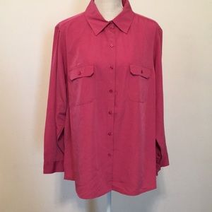 New with tag Erik Stewart Woman 16W Rose colored blouse